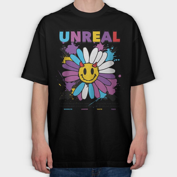 Unreal 2, Tricou Oversize Barbati (Unisex)