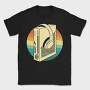Game Console And Headphones Gaming Retro Sunset, Tricou Barbati (Unisex)