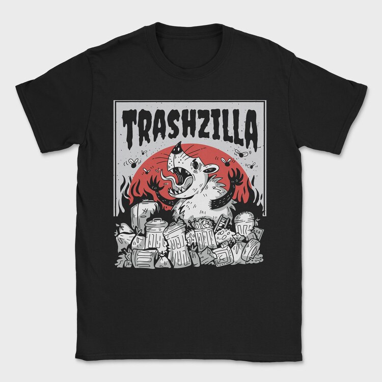 Trashzilla, Tricou Barbati (Unisex)