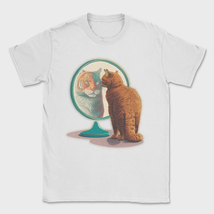 Tiger Kitty Mirror, Tricou Barbati (Unisex)