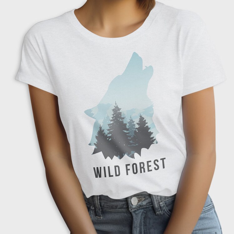 Wild Forest Wolf, Tricou Femei