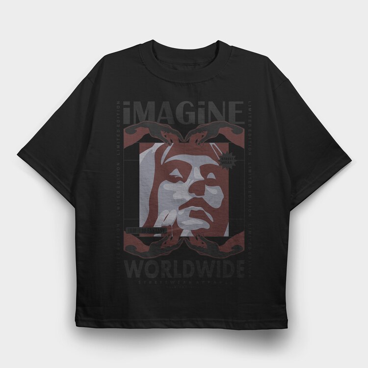 Imagine 1, Tricou Oversize Barbati (Unisex)