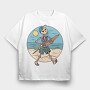 Skeleton Beach Sunshade, Tricou Oversize Barbati (Unisex)