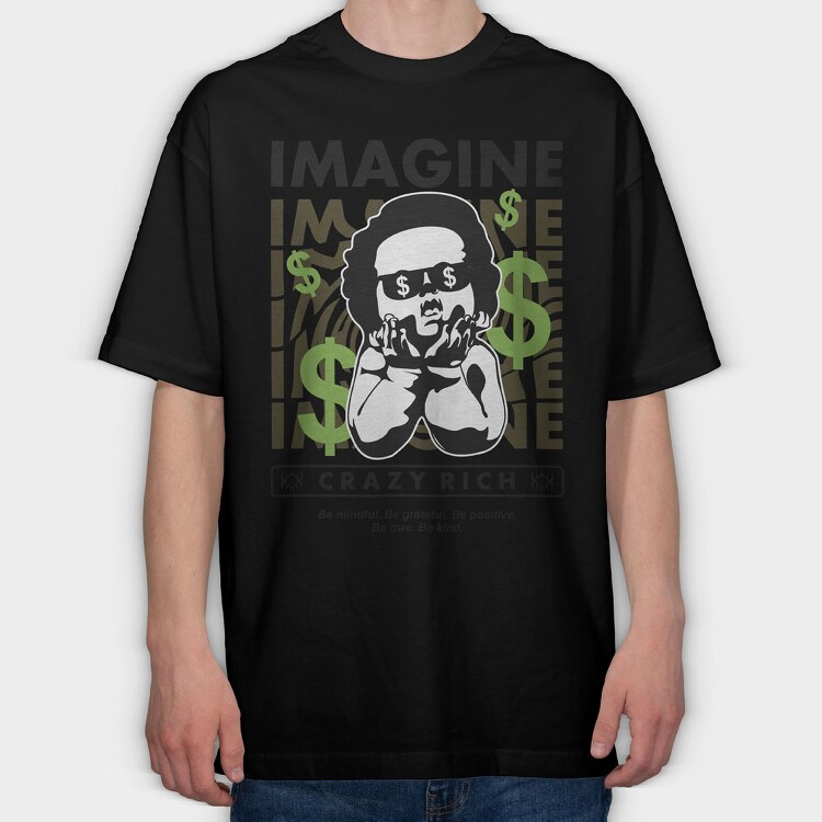 Imagine 2 1, Tricou Oversize Barbati (Unisex)