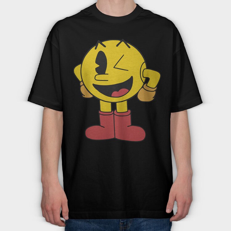 Pacman 5, Tricou Oversize Barbati (Unisex)