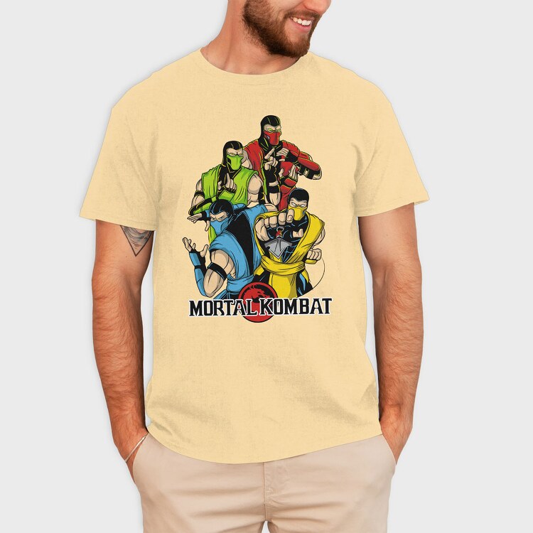 mortal kombat color, Tricou Barbati (Unisex)