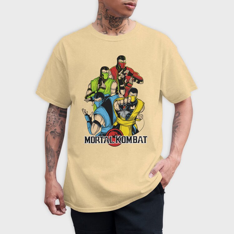 mortal kombat color, Tricou Barbati (Unisex)