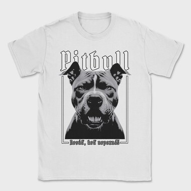 Pitbull Portrait, Tricou Barbati (Unisex)