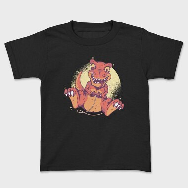 Gamer Dinosaur Dino Joystick, Tricou Copii
