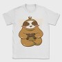 Gamer Sloth With Joystick Gaming, Tricou Barbati (Unisex)