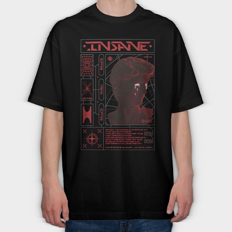 Insane 1, Tricou Oversize Barbati (Unisex)