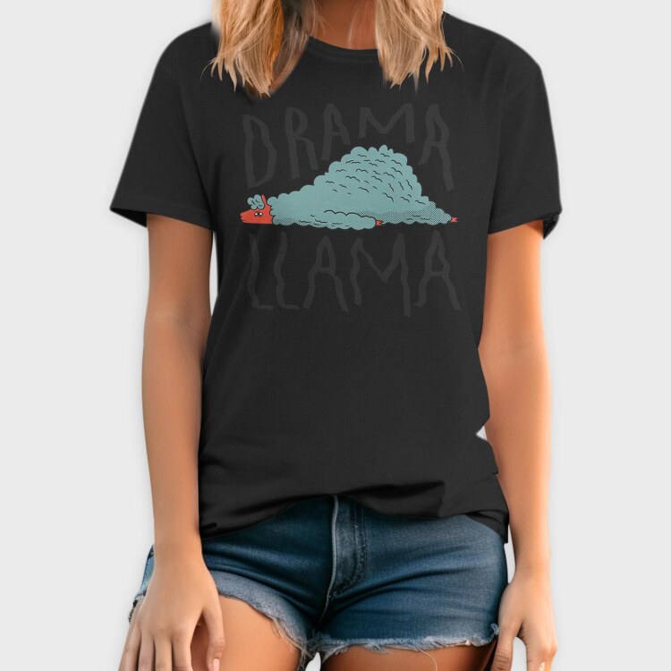 Drama Llama, Tricou Barbati (Unisex)