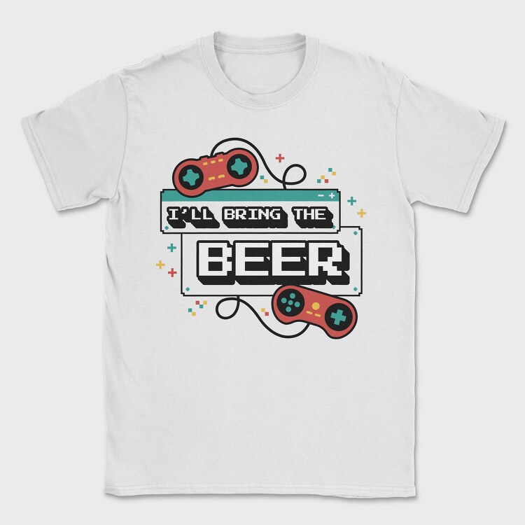 Gamers Beverage Promise Bachelorette Gaming, Tricou Barbati (Unisex)