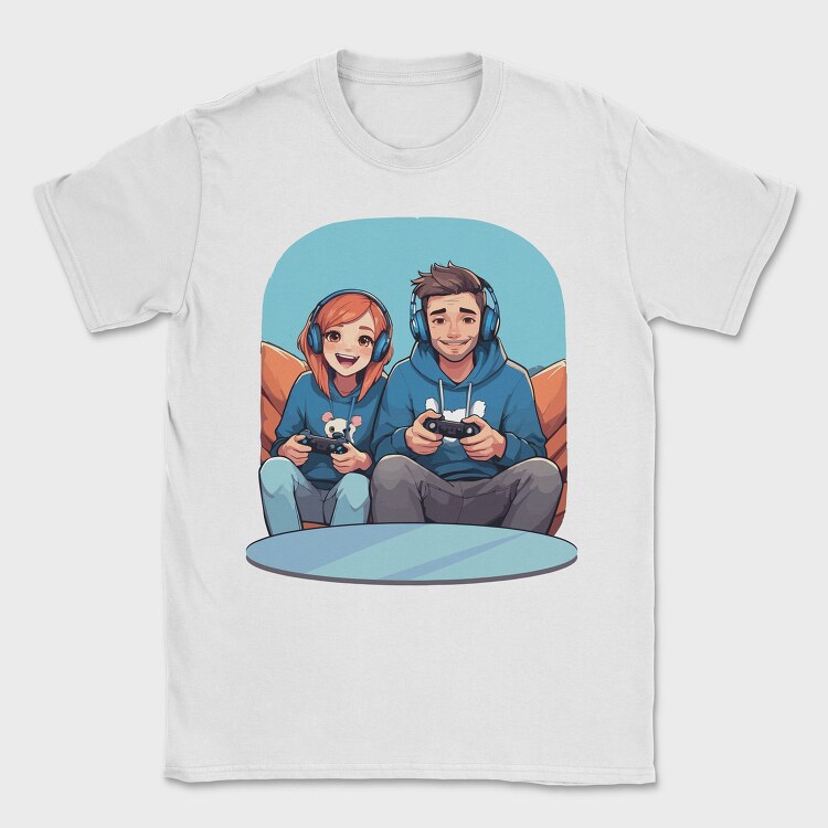 Gamers Playing, Tricou Barbati (Unisex)