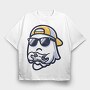 Gaming Ghost Joystick, Tricou Oversize Barbati (Unisex)