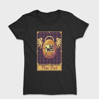 Pixelart Tarot Card the Pet, Tricou Femei
