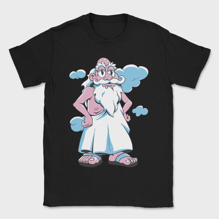 Oldman God Cartoon, Tricou Barbati (Unisex)