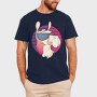 Llama Sunglasses Retro, Tricou Barbati (Unisex)