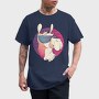 Llama Sunglasses Retro, Tricou Barbati (Unisex)