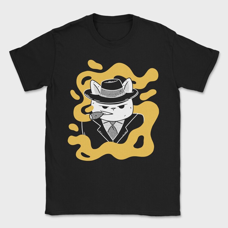Gangster Cat, Tricou Barbati (Unisex)