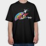Cartoon Retro Woody Woodpecker 6, Tricou Oversize Barbati (Unisex)