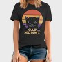 Cat Mommy Retro Sunset, Tricou Barbati (Unisex)