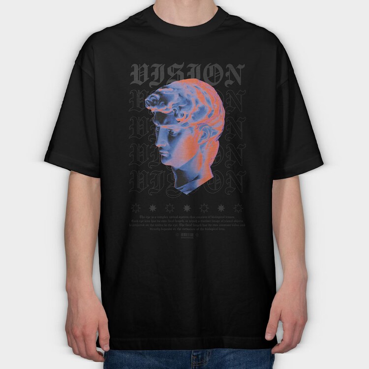 Vision 1, Tricou Oversize Barbati (Unisex)