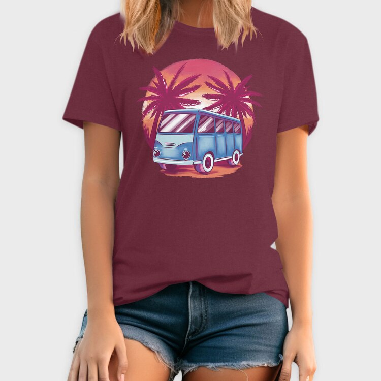 Sunset Beach Van, Tricou Barbati (Unisex)