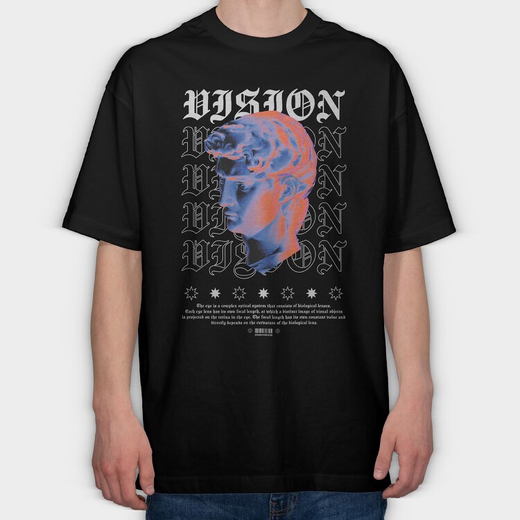 Vision 2, Tricou Oversize Barbati (Unisex)