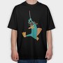 Phineas and Ferb 21, Tricou Oversize Barbati (Unisex)