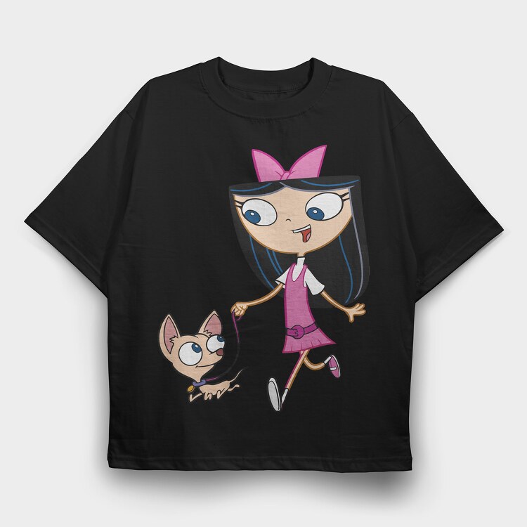 Phineas and Ferb 24, Tricou Oversize Barbati (Unisex)