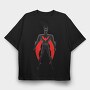 Cartoon Retro Batman 2, Tricou Oversize Barbati (Unisex)