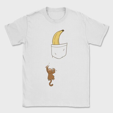 Pocket Monkey Banana, Tricou Barbati (Unisex)