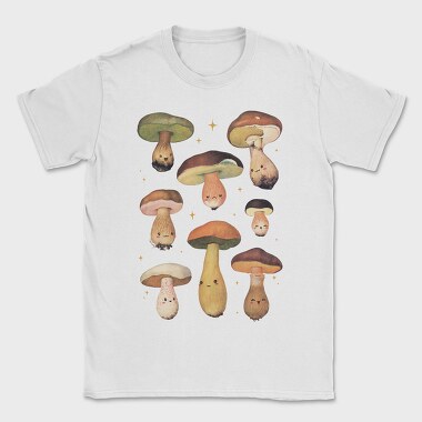 Poster Mushrooms, Tricou Barbati (Unisex)