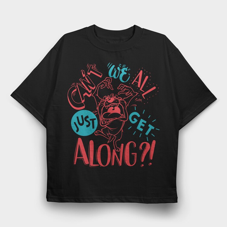 Tasmanian Devil, Tricou Oversize Barbati (Unisex)