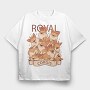 Royal Corgis, Tricou Oversize Barbati (Unisex)