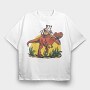 Opossum Trex, Tricou Oversize Barbati (Unisex)