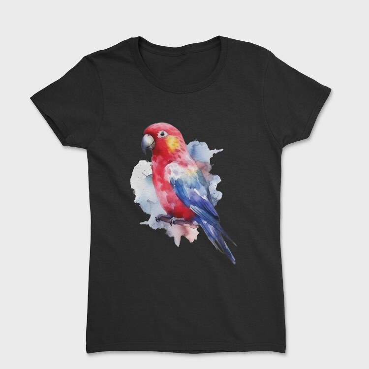 Magnificent Rosella Watercolor, Tricou Femei