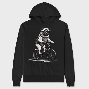 Pug Bike, Hanorac Oversize Barbati (Unisex)