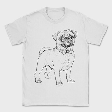 Pug Dog, Tricou Barbati (Unisex)