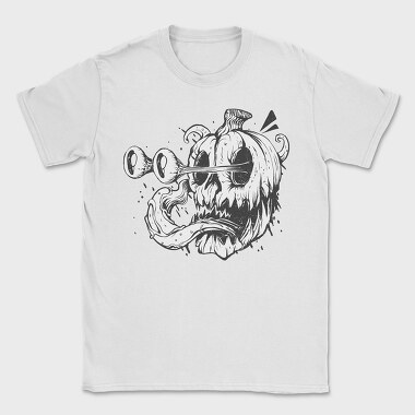 Pumpkin Trippy Monochrome, Tricou Barbati (Unisex)