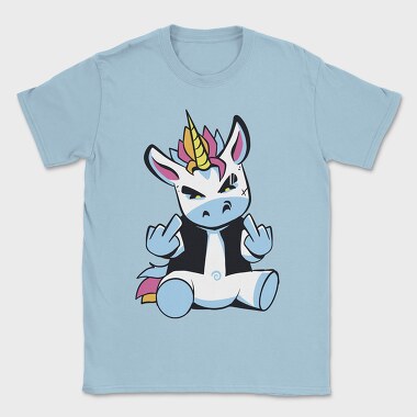 Punk Unicorn Middle Finger, Tricou Barbati (Unisex)