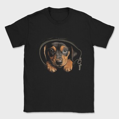 Puppy Black, Tricou Barbati (Unisex)