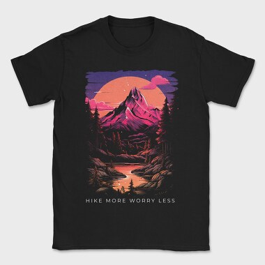 Purple Mountain Hike, Tricou Barbati (Unisex)