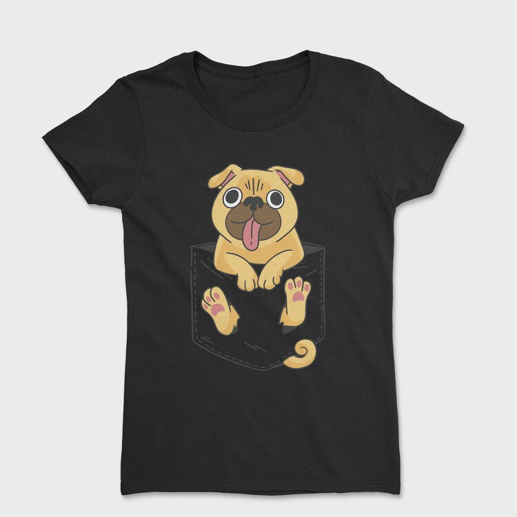 Pug in Pocket, Tricou Femei