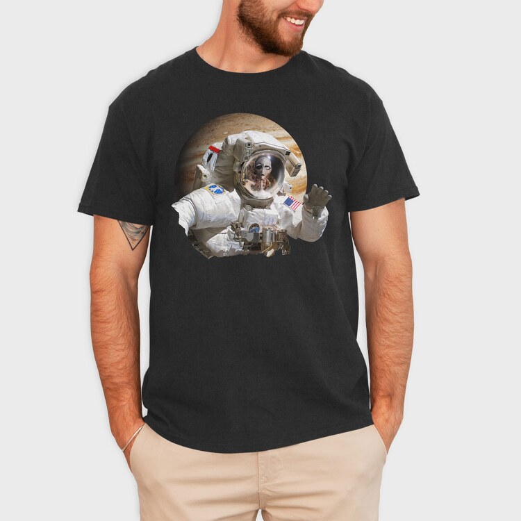 Alien Astronaut, Tricou Barbati (Unisex)
