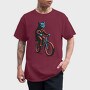 Cat on Bike, Tricou Barbati (Unisex)