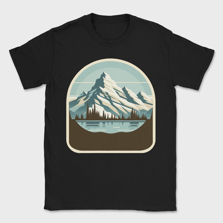 Mountain Lake, Tricou Barbati (Unisex)