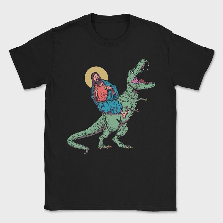 Jesus Trex, Tricou Barbati (Unisex)