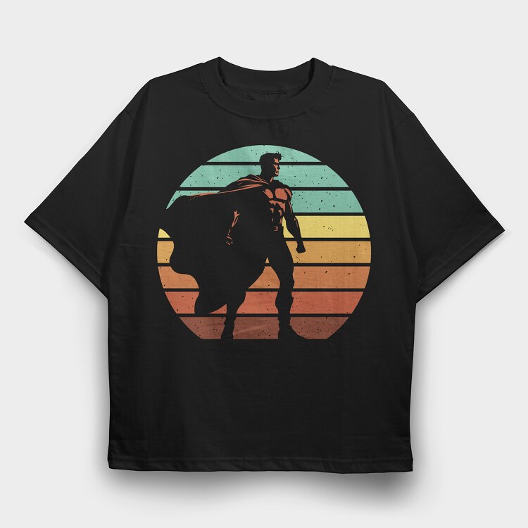 Super Papa, Tricou Oversize Barbati (Unisex)
